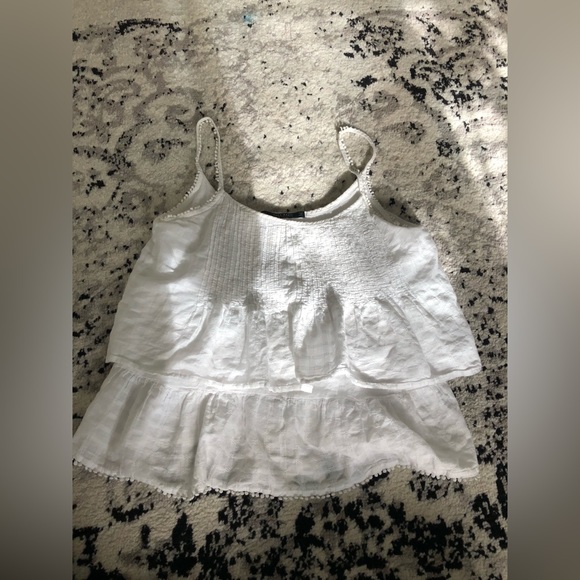 zara basics frilly top - Picture 1 of 4